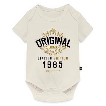 1965 limited edition Geburtstag - Baby Premium Kurzarmbody - Naturweiß - Vorne
