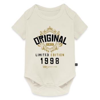 1998 limited edition Geburtstag - Baby Premium Kurzarmbody - Naturweiß - Vorne