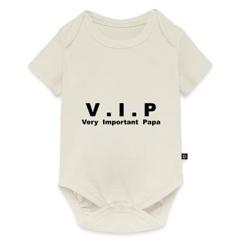 V.I.P - Very Important Papa - Body à manches courtes Premium Bébé - blanc cassé - Devant