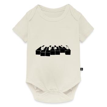 Piano - Body à manches courtes Premium Bébé - blanc cassé - Devant