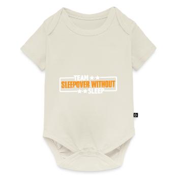 Soirée pyjama d’équipe sans sommeil 3 - Body à manches courtes Premium Bébé - blanc cassé - Devant