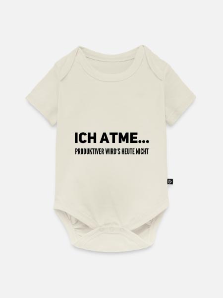 Lustiger Spruch - Baby Premium Kurzarmbody - Naturweiß