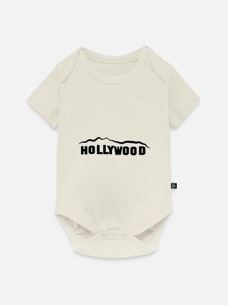 HOLLYWOOD - Baby Premium Kurzarmbody - Naturweiß