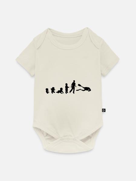 Evolution Sport Taucher - Baby Premium Kurzarmbody - Naturweiß