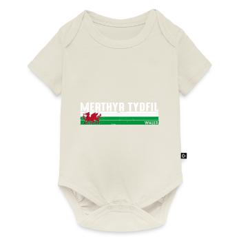 Merthyr Tydfil : patrimoine gallois et beauté des paysages - Body à manches courtes Premium Bébé - blanc cassé - Devant