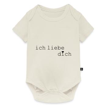 Ich liebe dich - Baby Premium Kurzarmbody - Naturweiß - Vorne