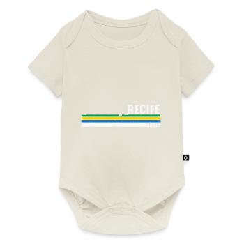 Recife Brésil Héritage - Vintage Recife Brasil - Body à manches courtes Premium Bébé - blanc cassé - Devant
