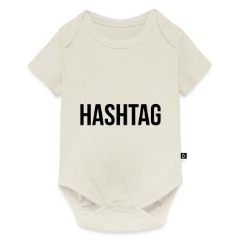 hashtag - Body à manches courtes Premium Bébé - blanc cassé - Devant