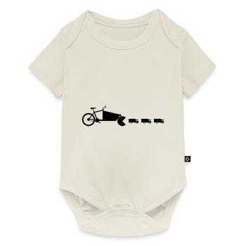 Cargo wheel truck Pac Man - Baby Premium short-sleeve bodysuit - off white - Front