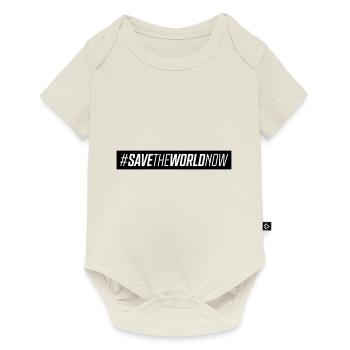 Protéger notre planète Terre en disant - Body à manches courtes Premium Bébé - blanc cassé - Devant