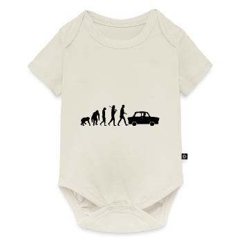 Edition Trabi Evolution ddr  - Baby Premium Kurzarmbody - Naturweiß - Vorne