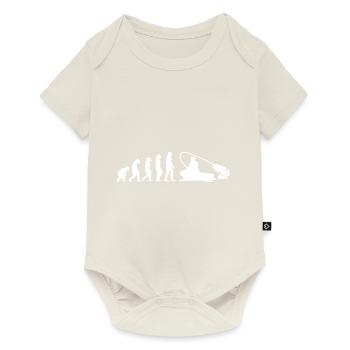 Evolution Zander Angler - Baby Premium Kurzarmbody - Naturweiß - Vorne