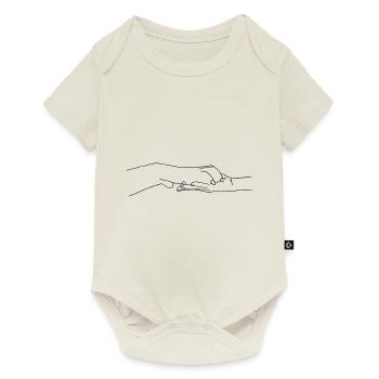 Hand mit Pfote - Baby Premium Kurzarmbody - Naturweiß - Vorne