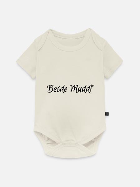 Besde muddi - Baby Premium Kurzarmbody - Naturweiß