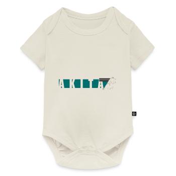 Akita Inu Design - Baby Premium Kurzarmbody - Naturweiß - Vorne