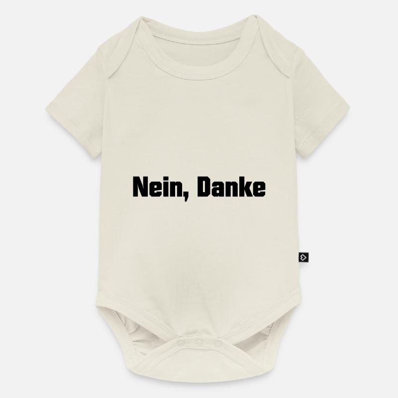 Nein, Danke - Baby Premium Kurzarmbody - Naturweiß