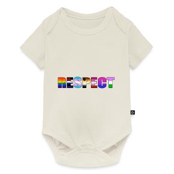 Respect - LGBTIQ Gay Pride Queer Coming Out - Baby Premium Kurzarmbody - Naturweiß - Vorne