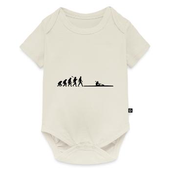 Evolution - Canoe Racing - Kayak - Paddling - Baby Premium short-sleeve bodysuit - off white - Front