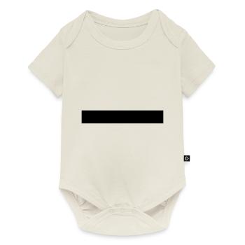 Balken Strich super modern design neu genial so so - Baby Premium Kurzarmbody - Naturweiß - Vorne