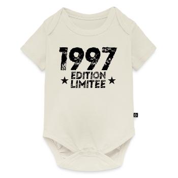 1997 Limited Edition Geburtstagsgeschenk!! - Baby Premium Kurzarmbody - Naturweiß - Vorne