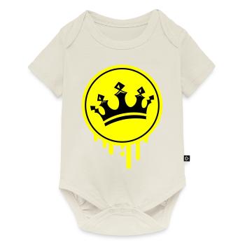 Symbole du roi de la couronne - Body à manches courtes Premium Bébé - blanc cassé - Devant
