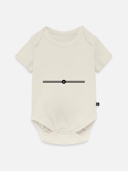 linie stern - Baby Premium Kurzarmbody - Naturweiß