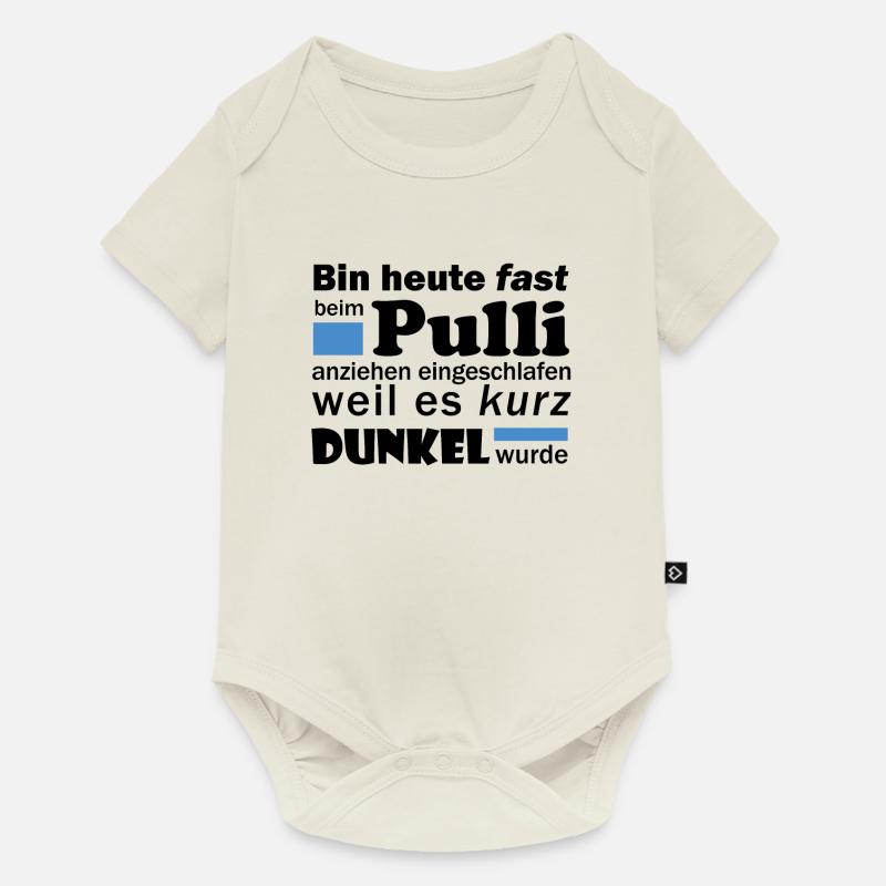 Montag Morgen Pullover - Baby Premium Kurzarmbody - Naturweiß