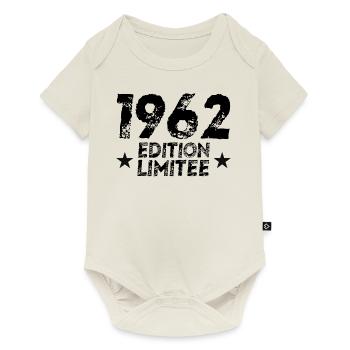 1962 Limited Edition Geburtstagsgeschenk!! - Baby Premium Kurzarmbody - Naturweiß - Vorne