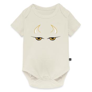 Devil Face Lazy Halloween Costume Déguisement - Body à manches courtes Premium Bébé - blanc cassé - Devant