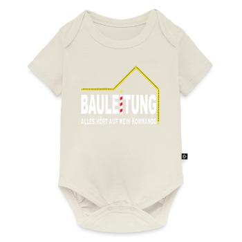 Bauleitung Häuslebauer für die ganze Familie - Baby Premium Kurzarmbody - Naturweiß - Vorne