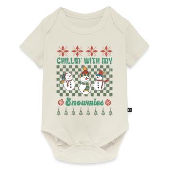 Weihnachten Santa Claus Merry Christmas - Baby Premium short-sleeve bodysuit - off white - Front