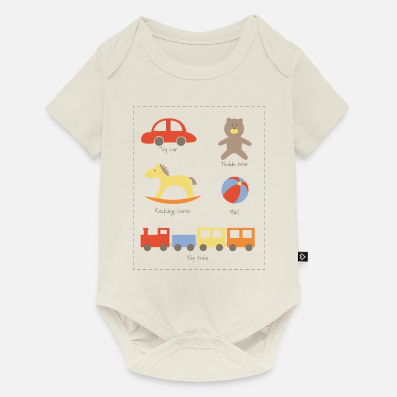 Jouets - Body à manches courtes Premium Bébé - blanc cassé