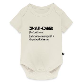 Late Commer Coming Gift Birthday - Baby Premium short-sleeve bodysuit - off white - Front