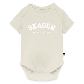 Skagen Denmark Coordinates GPS Port Captain - Baby Premium short-sleeve bodysuit - off white - Front