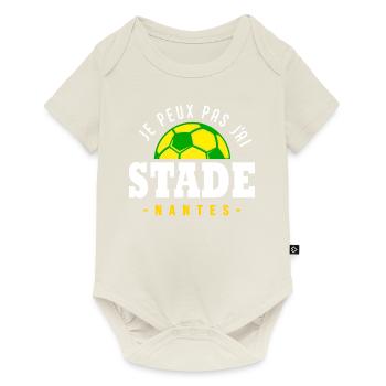 Je peux pas j ai Stade Nantes football - Body à manches courtes Premium Bébé - blanc cassé - Devant