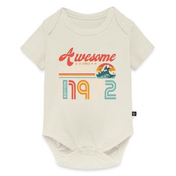 Dezember 1972 Jubiläum 51 Jahre Vintage Cool - Baby Premium Kurzarmbody - Naturweiß - Vorne