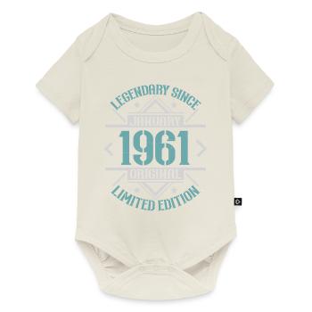 Légendaire depuis janvier 1961 édition limitée - Body à manches courtes Premium Bébé - blanc cassé - Devant