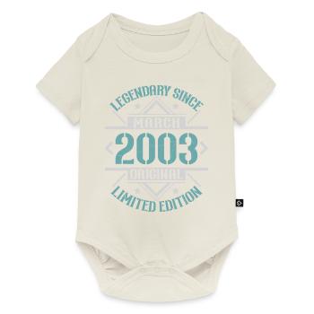 Légendaire depuis Mars 2003 édition limitée - Body à manches courtes Premium Bébé - blanc cassé - Devant