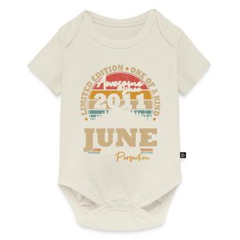 Juin 2011 Vintage Cadeau D’anniversaire 12 ans - Body à manches courtes Premium Bébé - blanc cassé - Devant
