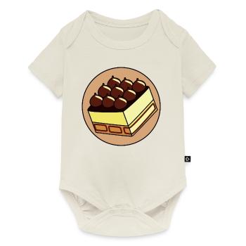 Tiramisu 2 Layer Dessert Mascarpone Cappuccino - Baby Premium short-sleeve bodysuit - off white - Front