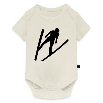 ski jump - Baby Premium short-sleeve bodysuit - off white - Front
