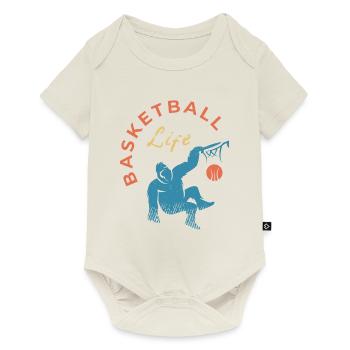 Basketball design for kids with basketball theme - Baby Premium short-sleeve bodysuit - off white - Front