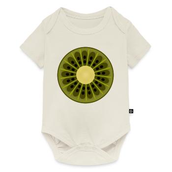 KIWI - Baby Premium Kurzarmbody - Naturweiß - Vorne