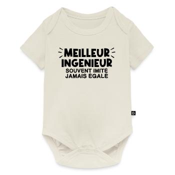 Ingénieur | Je suis le meilleur Ingénieur - Body à manches courtes Premium Bébé - blanc cassé - Devant