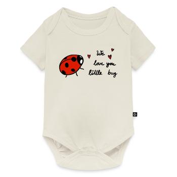 We love you little bug - Baby Premium short-sleeve bodysuit - off white - Front