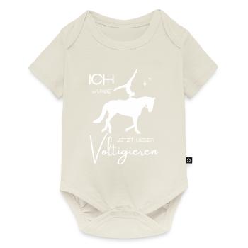 Lieber Voltigieren - Baby Premium Kurzarmbody - Naturweiß - Vorne