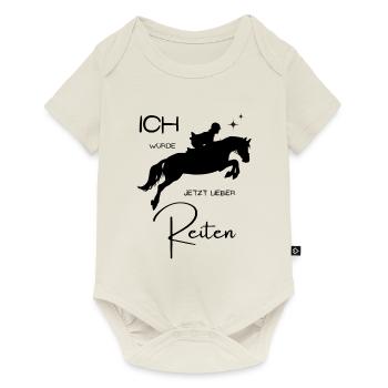 Lieber Reiten - Baby Premium Kurzarmbody - Naturweiß - Vorne