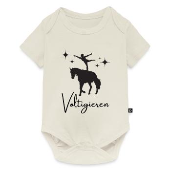 Voltigieren - Baby Premium Kurzarmbody - Naturweiß - Vorne