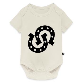 Horseshoe - Baby Premium short-sleeve bodysuit - off white - Front