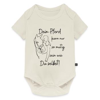 Mutig wie Du selbst - Baby Premium Kurzarmbody - Naturweiß - Vorne